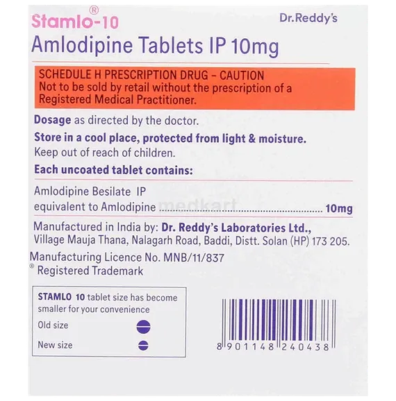 stamlo 10mg tablet 30's